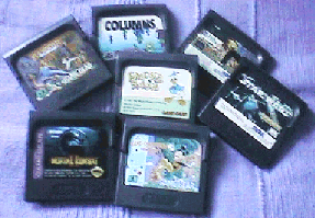 Game Gear game cartridges